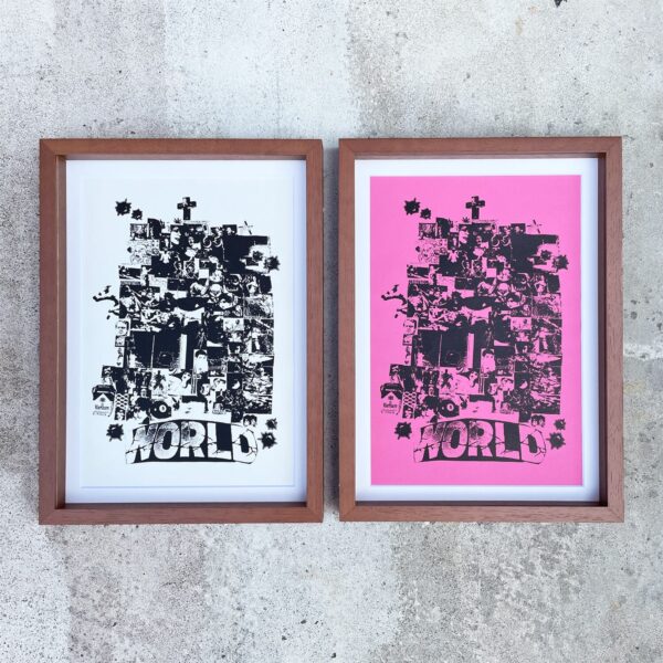 "WORLD by udai” FRAMED POSTER