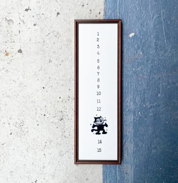 "HAPPY BLACK CAT" FRAMED POSTER